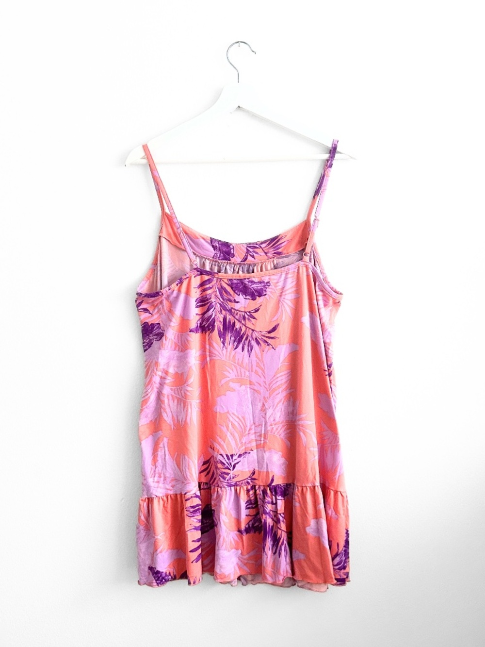 Joyspun Pretty Women's Night Dress Soft Sleepwear Tropical Tangerine & Purple XL - Picture 2 of 4